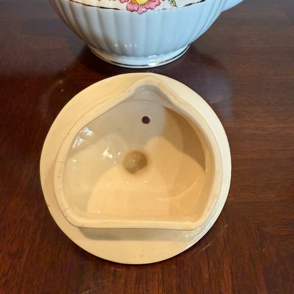 Sadler English Teapot - with Pink and Yellow Flowers - Picture 3 of 5